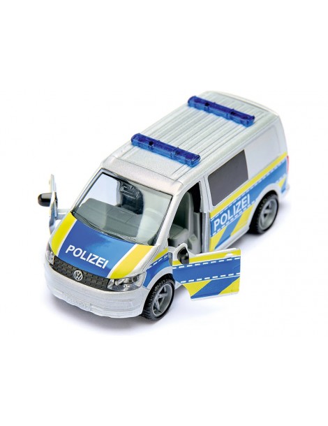 SIKU Super - Volkswagen T6 with BMW Police Motorbike 1:50