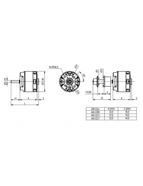 AXI 2212/34 V3 Brushless