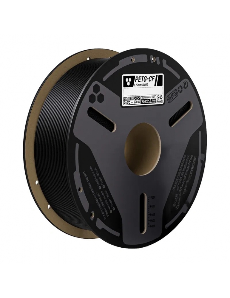 ELEGOO 50.203.0648 juodas PETG-CF filamentas 0,5 kg - CyborgShop