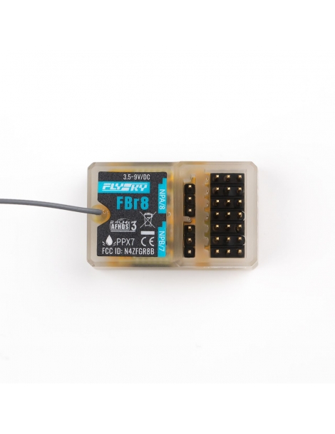 FlySky FBr8 FS104 8 kanalų AFHDS3 PPX7 RC imtuvas su trumpa antena - CyborgShop