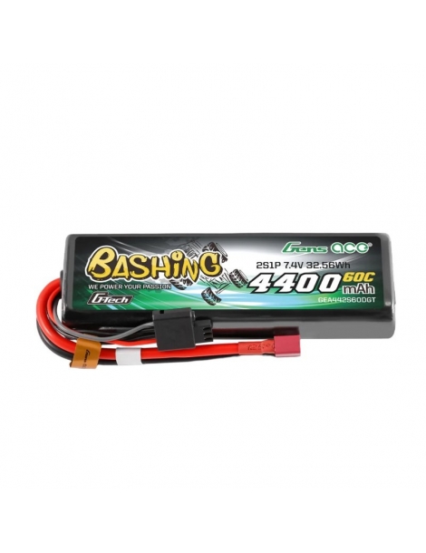 Gens ace GEA442S60DGT Bashing G-Tech 2S 4400 mAh 60C LiPo akumuliatorius - CyborgShop
