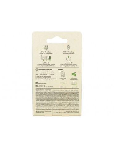 GP ReCyko B50434 B423 USB-C įkroviklis su 4 AA 2100 mAh elementais - CyborgShop
