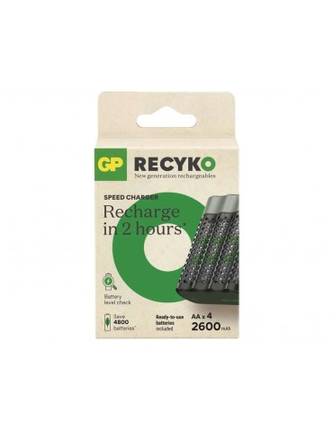 GP ReCyko B50457 M452 USB įkroviklis su 4 AA 2600 mAh elementais - CyborgShop
