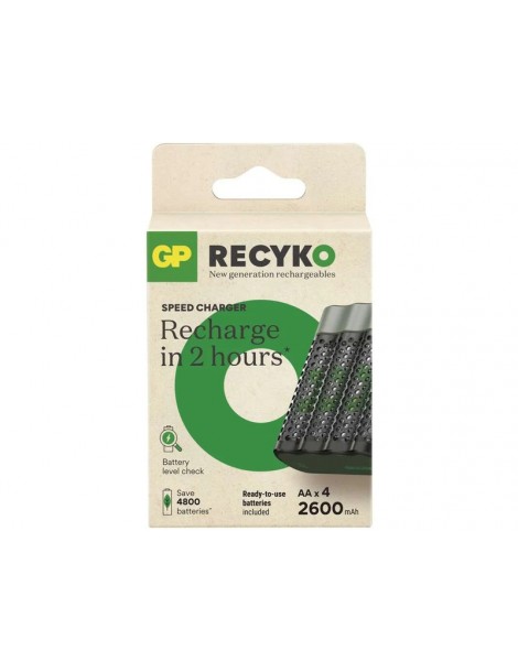 GP ReCyko B50457 M452 USB įkroviklis su 4 AA 2600 mAh elementais - CyborgShop