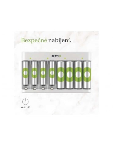 GP ECO USB Charger AA/AAA + 4x AA 2100mAh + 4x AAA 850mAh GP ReCyko