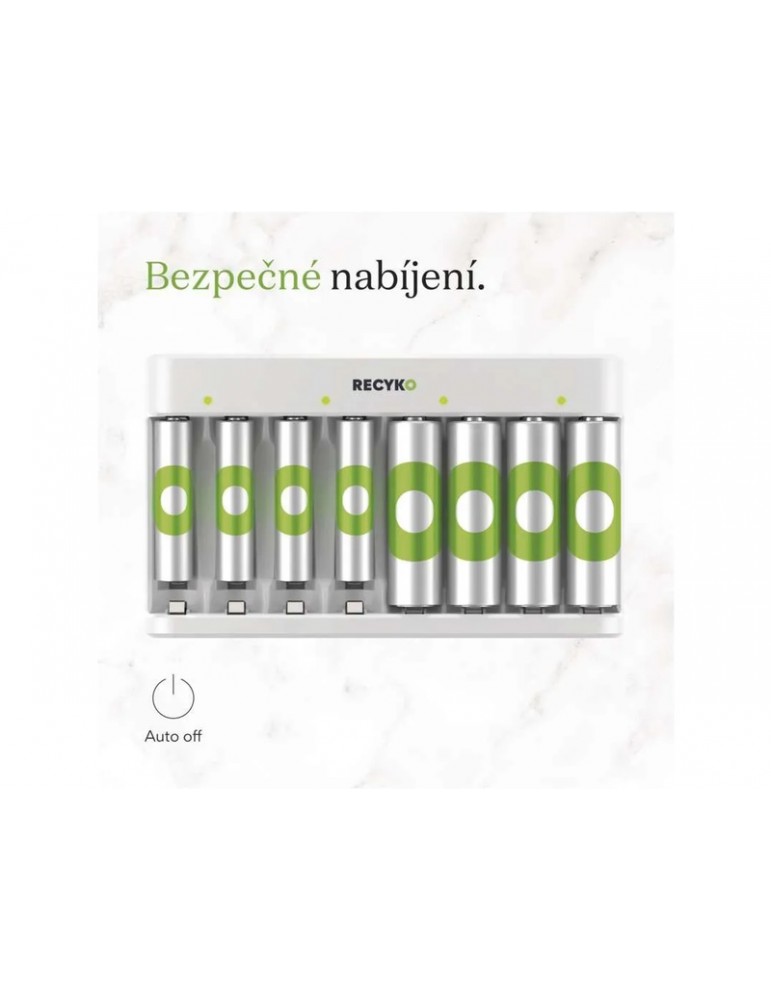 GP ECO USB Charger AA/AAA + 4x AA 2100mAh + 4x AAA 850mAh GP ReCyko