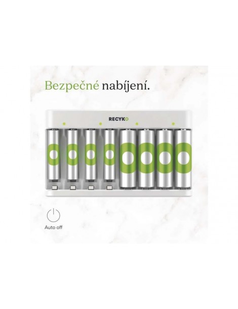 GP ECO USB Charger AA/AAA + 4x AA 2100mAh + 4x AAA 850mAh GP ReCyko