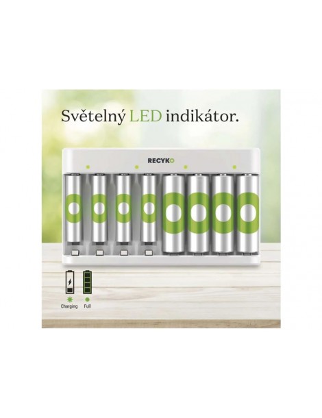 GP ECO USB Charger AA/AAA + 4x AA 2100mAh + 4x AAA 850mAh GP ReCyko