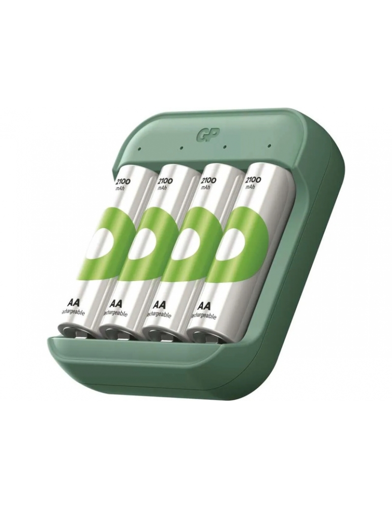 GP ReCyko B50434 B423 USB-C įkroviklis su 4 AA 2100 mAh elementais - CyborgShop