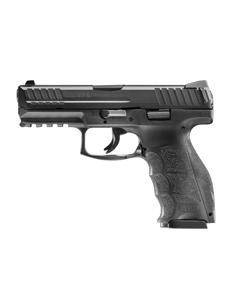 Umarex Heckler Koch VP9 spyruoklinė Airsoft replika su metaline spyna - CyborgShop