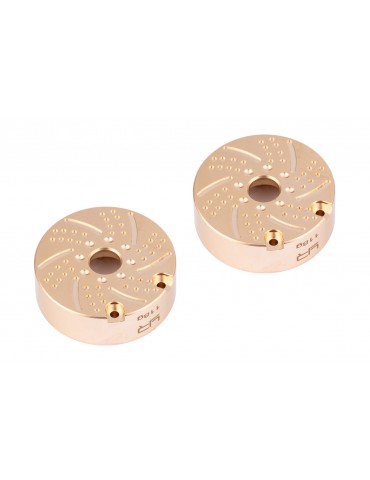 Brass 118g Portal Cover Front or Rear 2pcs Fits TRX-4 TRX-6