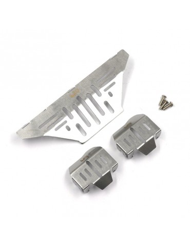 Stainless Steel Diff Protector & Fender Set Fits TRX-4 2021 Ford Bronco