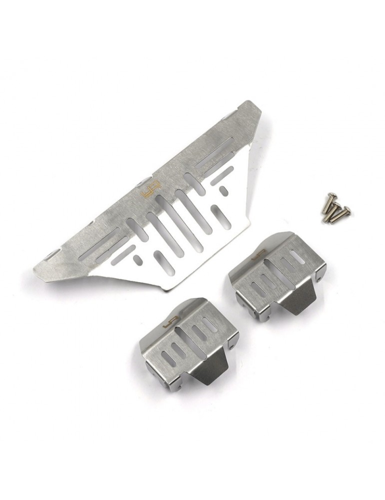 Stainless Steel Diff Protector & Fender Set Fits TRX-4 2021 Ford Bronco
