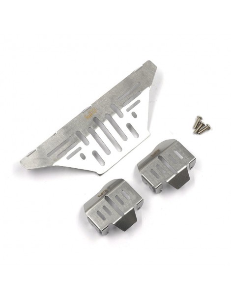 Stainless Steel Diff Protector & Fender Set Fits TRX-4 2021 Ford Bronco