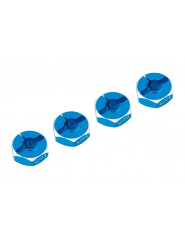 Aluminum Hex Adaptor Set 12x5mm For 1/10 RC Touring Drift Crawler Blue