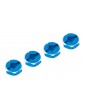 Aluminum Hex Adaptor Set 12x5mm For 1/10 RC Touring Drift Crawler Blue