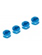 Aluminum Hex Adaptor Set 12x6mm For 1/10 RC Touring Drift Crawler Blue