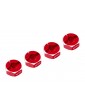 Aluminum Hex Adaptor Set 12x6mm For 1/10 RC Touring Drift Crawler Red