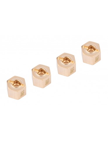 Brass Hex Adaptor 9mm Offset 7.8g each For 12mm Hex Wheels 4pcs