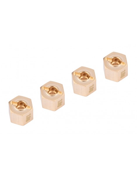 Brass Hex Adaptor 9mm Offset 7.8g each For 12mm Hex Wheels 4pcs