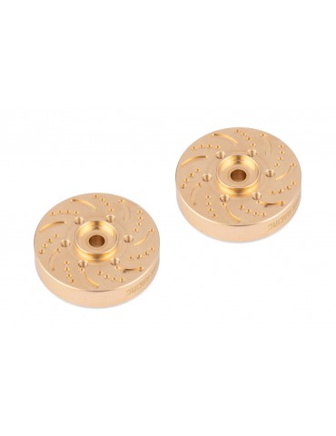 Brass 53g Wheel Hubs 2pcs For Vanquish SSD YR 1.9 Wheels Enduro