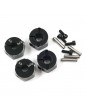 Aluminum Hex Adaptor Set 12X8mm Black For 1/10 RC Touring Drift Crawler