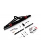 Alu Alloy Rear Bumper w/LED Light Spare Tire Mount For SCX10 II TRX-4 G6 Certified