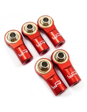 Aluminum M3 Rod Ends (5pcs) Red