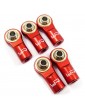 Aluminum M3 Rod Ends (5pcs) Red