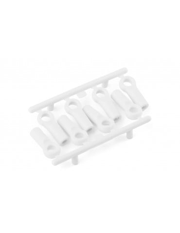 M3 Plastic Ball End 4.8x15mm 8pcs White