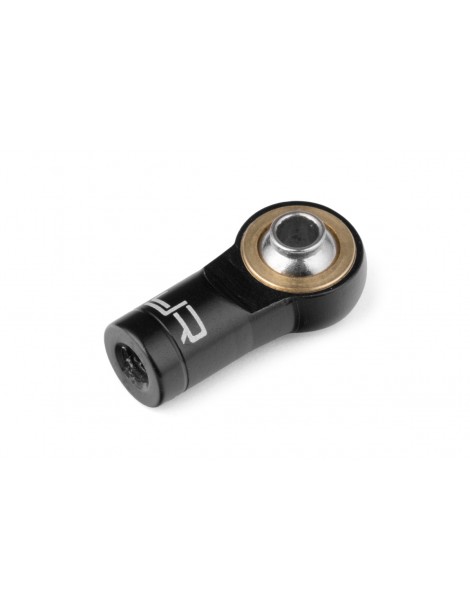 Aluminum Reversed Thread M3 Rod Ends 5pcs Black
