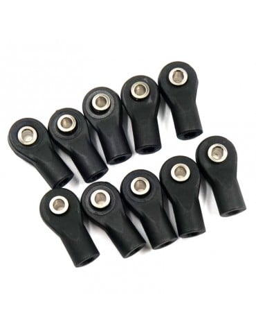 Yeah Racing plastikiniai traukių antgaliai su M4 sriegiu M3 varžtams 10 vnt. - CyborgShop