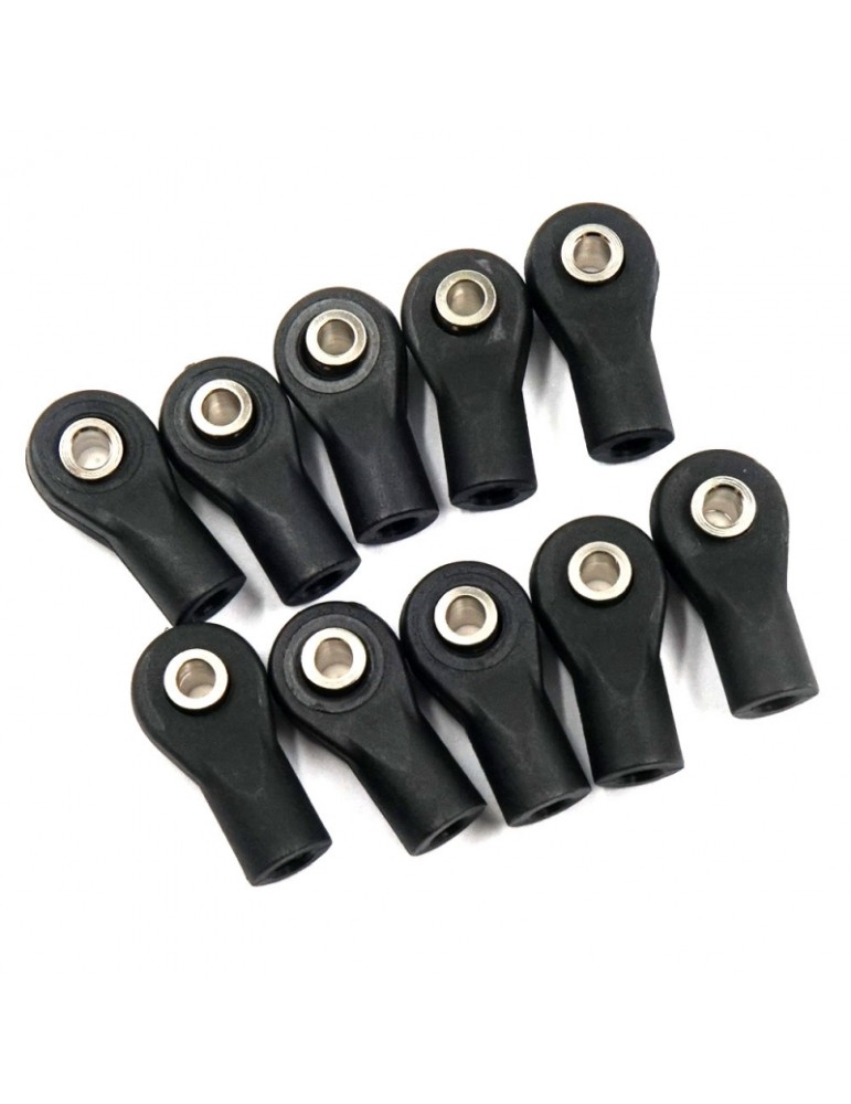 Yeah Racing plastikiniai traukių antgaliai su M4 sriegiu M3 varžtams 10 vnt. - CyborgShop