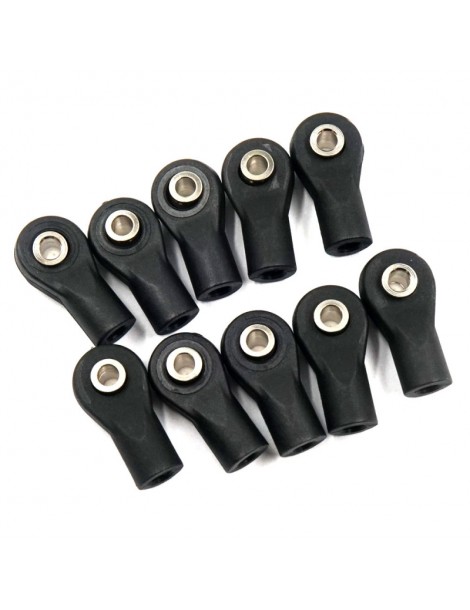 Yeah Racing plastikiniai traukių antgaliai su M4 sriegiu M3 varžtams 10 vnt. - CyborgShop