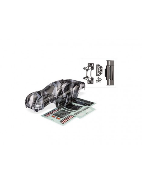 Traxxas Body, Rustler ProGraphix/ decal sheet (clipless)