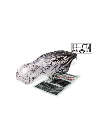 Traxxas Rustler 4X4 VX3 dažomas ProGraphix kėbulas 9077X - CyborgShop