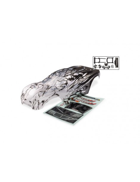 Traxxas Rustler 4X4 VX3 dažomas ProGraphix kėbulas 9077X - CyborgShop