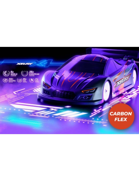 XRAY X4’26 300042 elektrinis Touring RC modelis su anglies pluošto važiuokle - CyborgShop