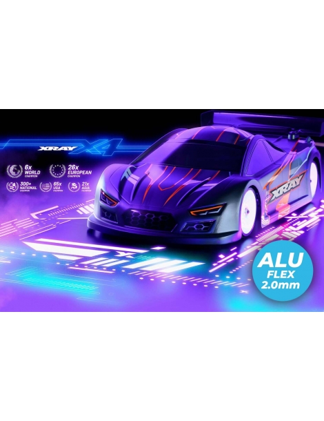 XRAY X4’26 300043 elektrinis Touring RC modelis su 2,0 mm aliuminine važiuokle - CyborgShop