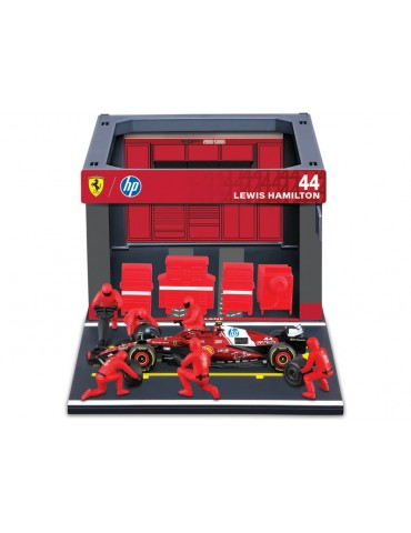 Bburago Ferrari SF-25 (2025) 1:43 44 Hamilton (Pit Pass Set)