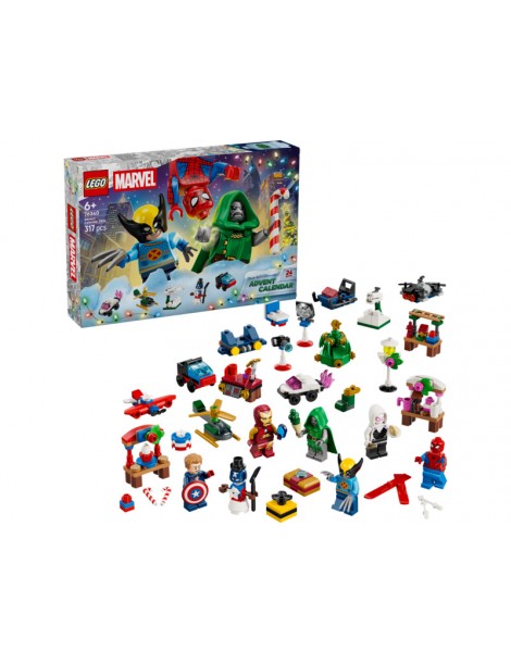 LEGO Marvel 2026 metų advento kalendorius su 24 staigmenomis 76340 - CyborgShop