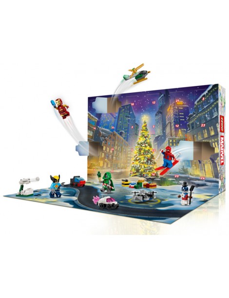 LEGO Marvel 2026 metų advento kalendorius su 24 staigmenomis 76340 - CyborgShop