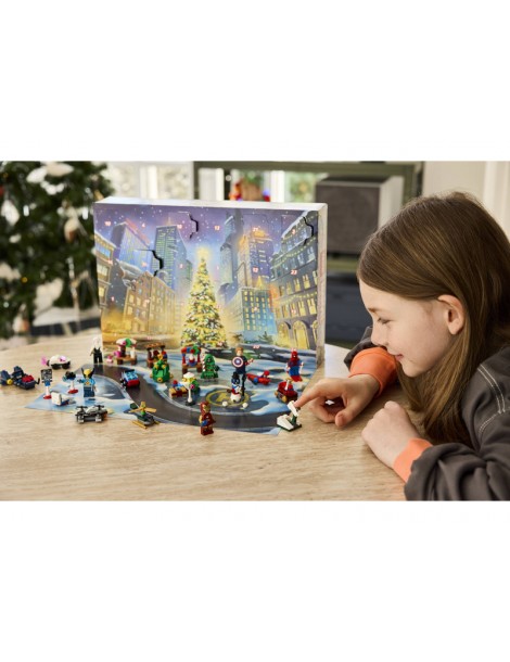 LEGO Marvel 2026 metų advento kalendorius su 24 staigmenomis 76340 - CyborgShop