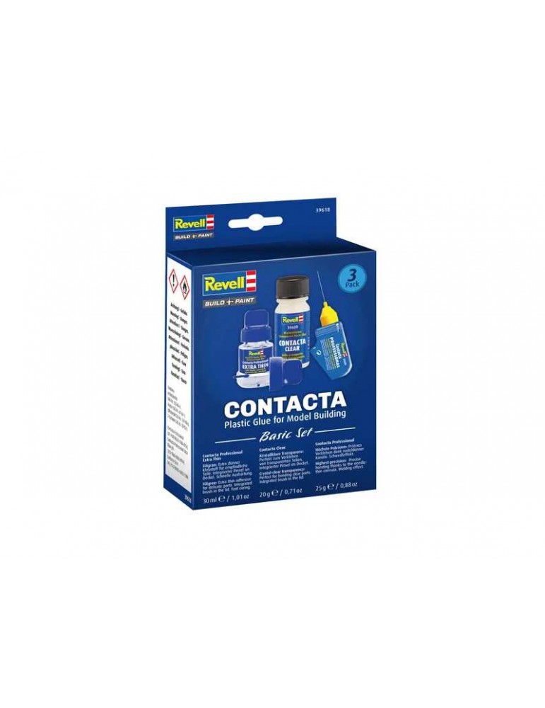 Revell Contacta Glue Basic Set trijų modeliavimo klijų rinkinys 39618 - CyborgShop