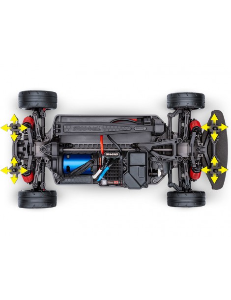 Traxxas 4-Tec 2.0 VX3 RTR 1:10 4WD važiuoklė be kėbulo - CyborgShop