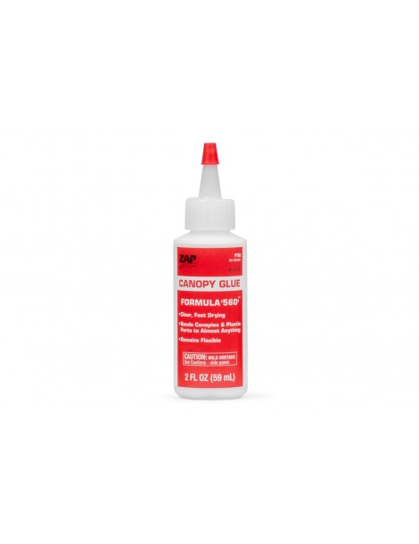 ZAP Formula 560 skaidrūs modelių kabinų gaubtų klijai 59 ml - CyborgShop
