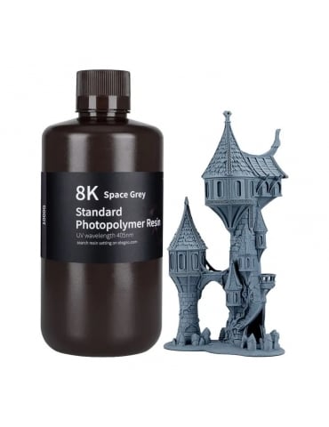 ELEGOO Water Washable 8K Space Grey 1 kg fotopolimerinė derva - CyborgShop