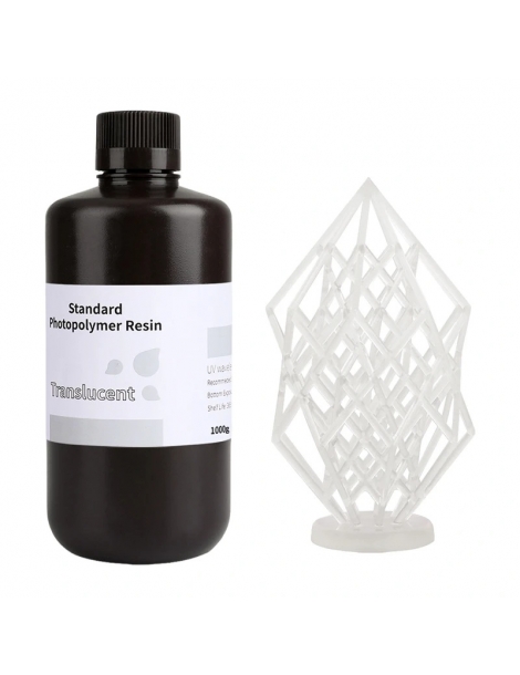 ELEGOO Standard Resin 1.0 pusiau skaidri fotopolimerinė derva - CyborgShop