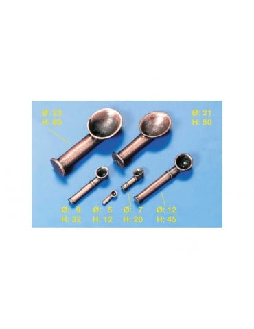 Krick bruniruoto metalo laivo modelio ventiliatoriai 60 mm - CyborgShop