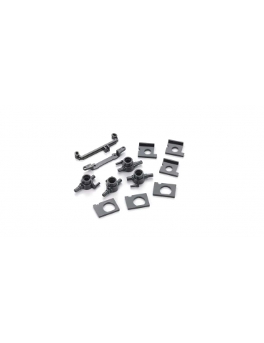 Kyosho MD004B Mini-Z AWD pasukamųjų stebulių ir variklio laikiklio rinkinys – CyborgShop